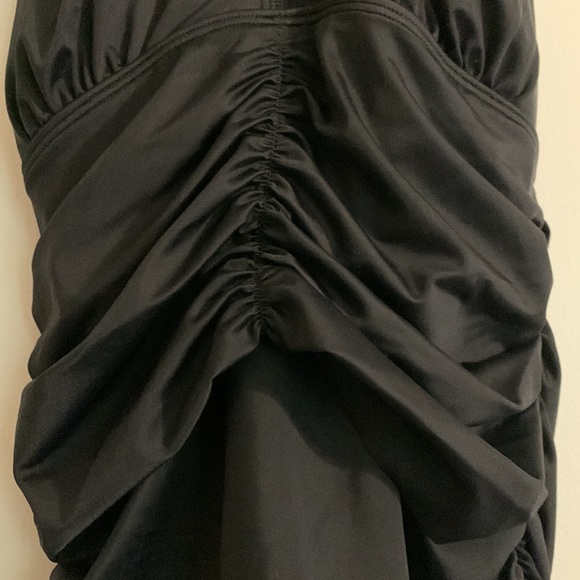 SPANX - Black Ruched Halter Tankini Top - Picture 2 of 8